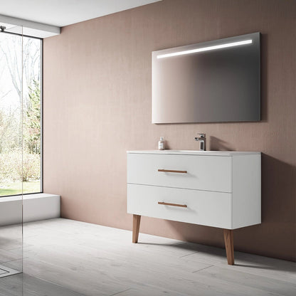 Mueble baño dos cajones Fusta - Thebath