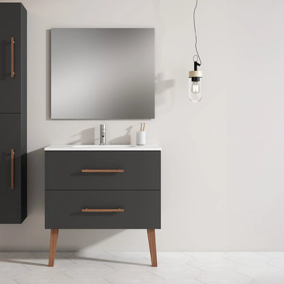 Mueble baño dos cajones Fusta - Thebath