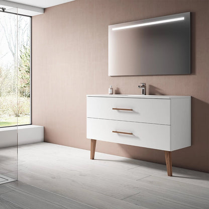 Mueble baño dos cajones Fusta - Thebath