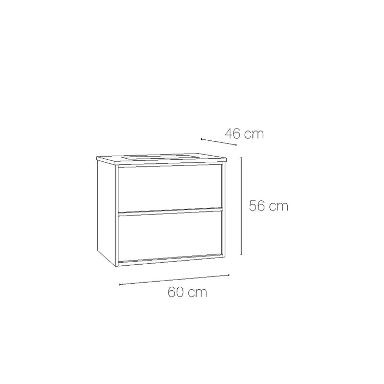 Mueble baño lavabo Frame top