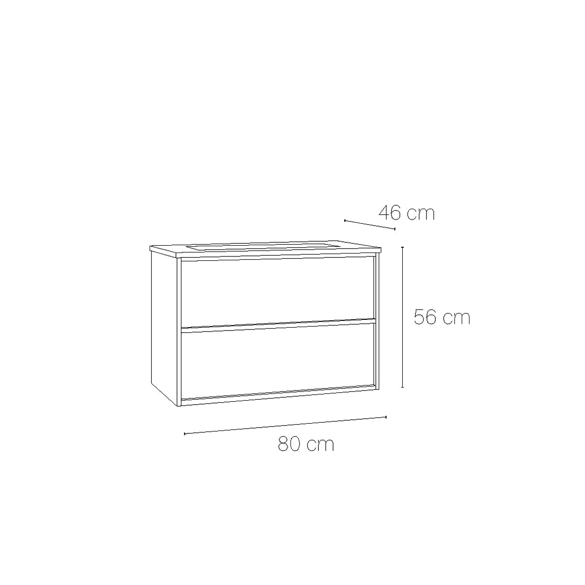 Mueble baño lavabo Frame top - The Bath