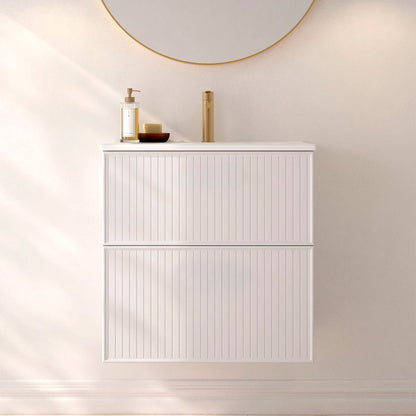 Mueble baño rayas Blanca - The Bath