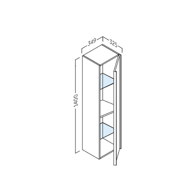 Mueble columna baño Oslo