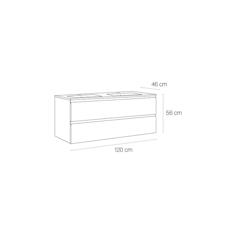 Mueble de baño con cajones Coral