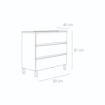 Mueble de baño con patas Esencial - The Bath