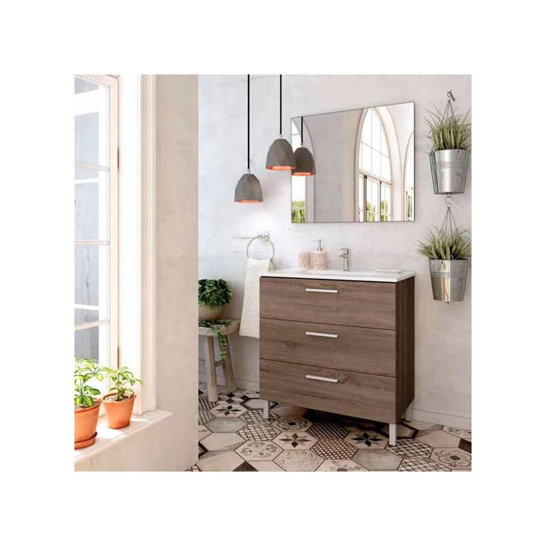Mueble de baño con patas
