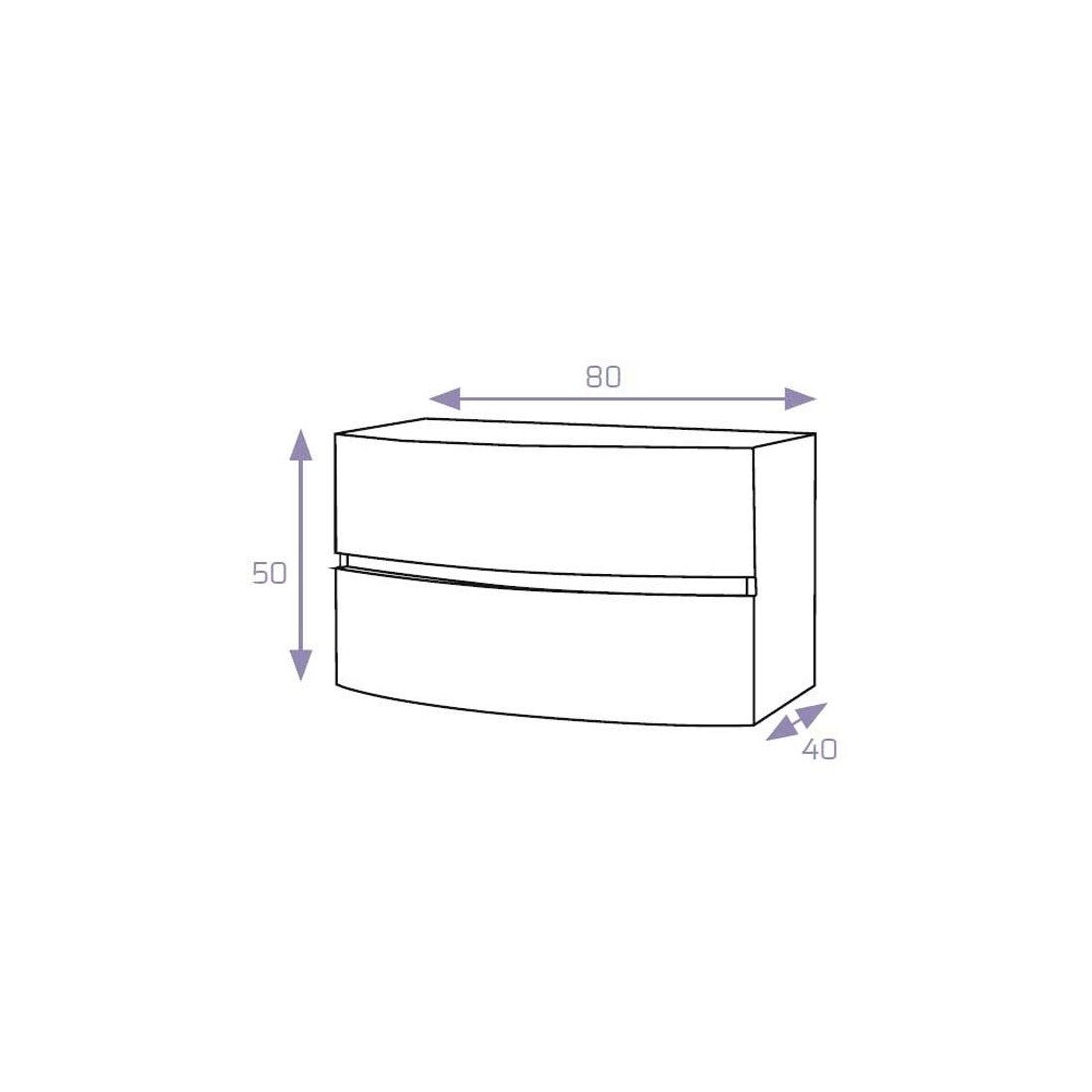 Mueble de baño Moderno Curve