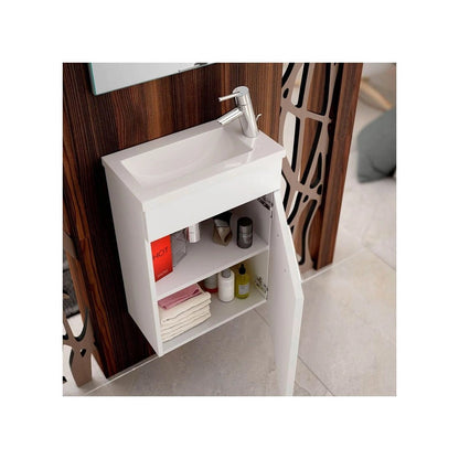 Mueble de baño pequeño con lavabo