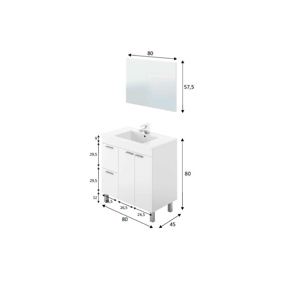 Mueble de baño Aktiva