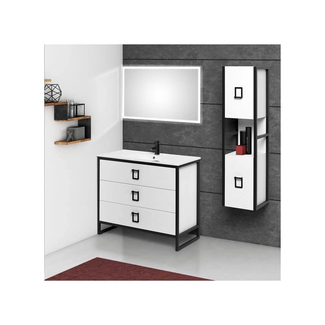 Mueble de baño tres cajones Gorbea