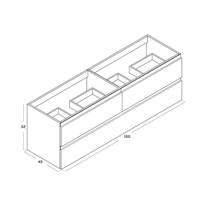 Mueble de lavabo moderno Zahara - The Bath