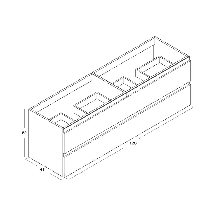 Mueble de lavabo moderno Zahara