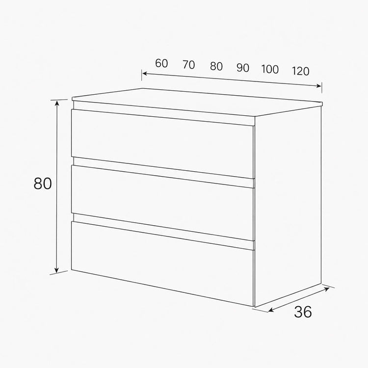 Mueble fondo reducido Carmen