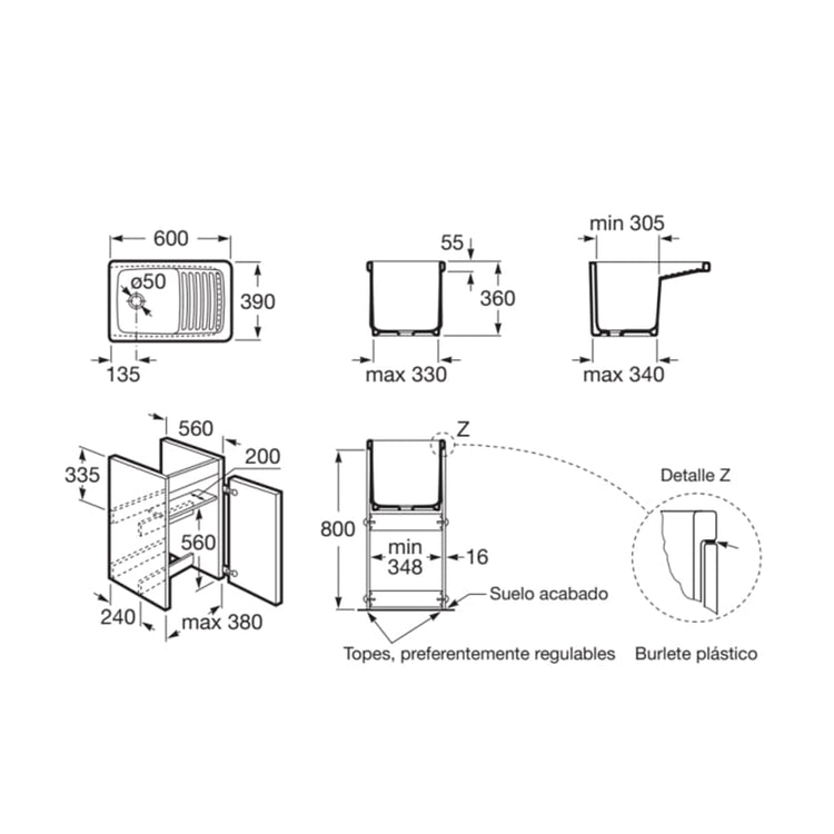 Mueble Lavadero Unik
