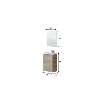 Mueble Mini para baño Compact