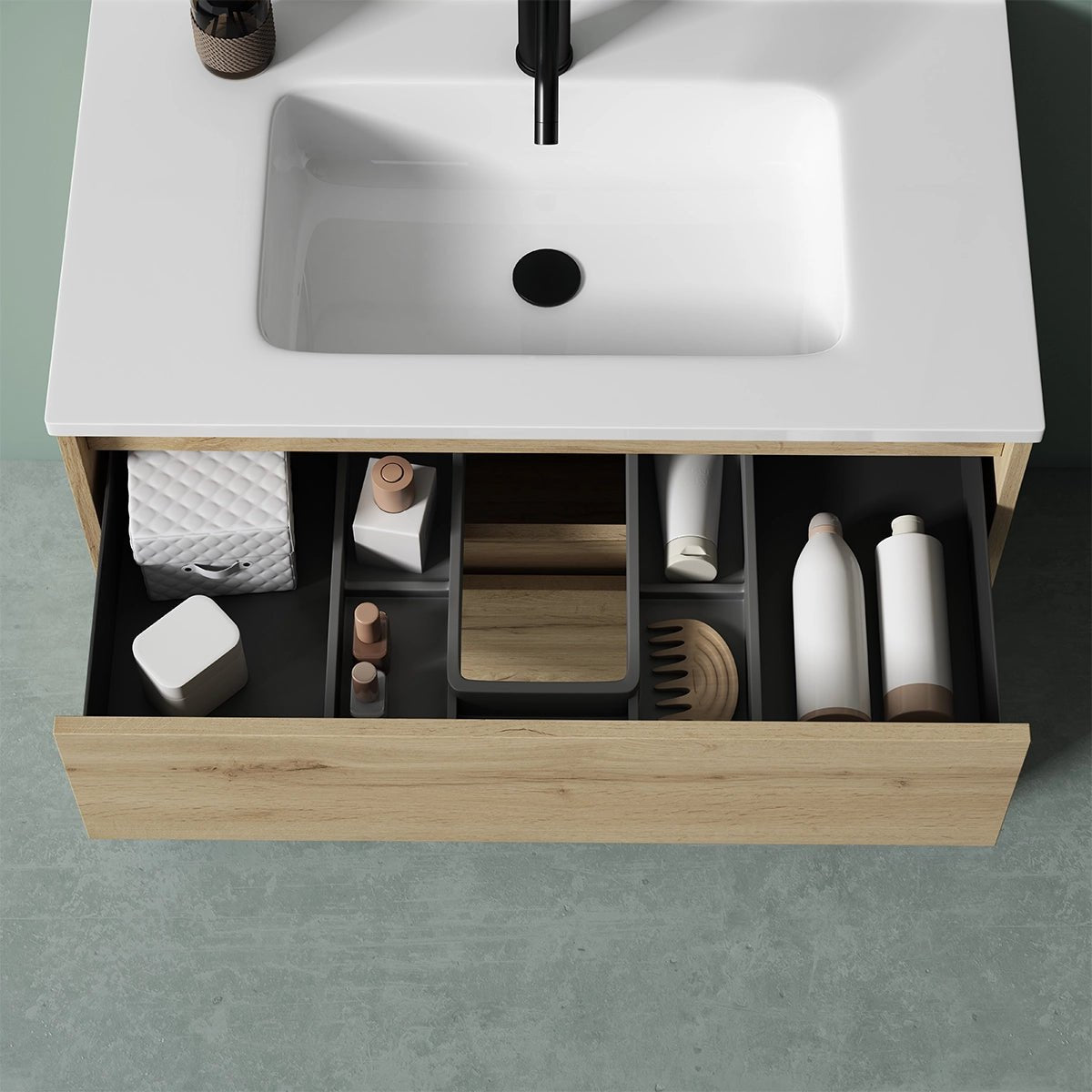 Mueble moderno para baño suspendido Jade - Thebath