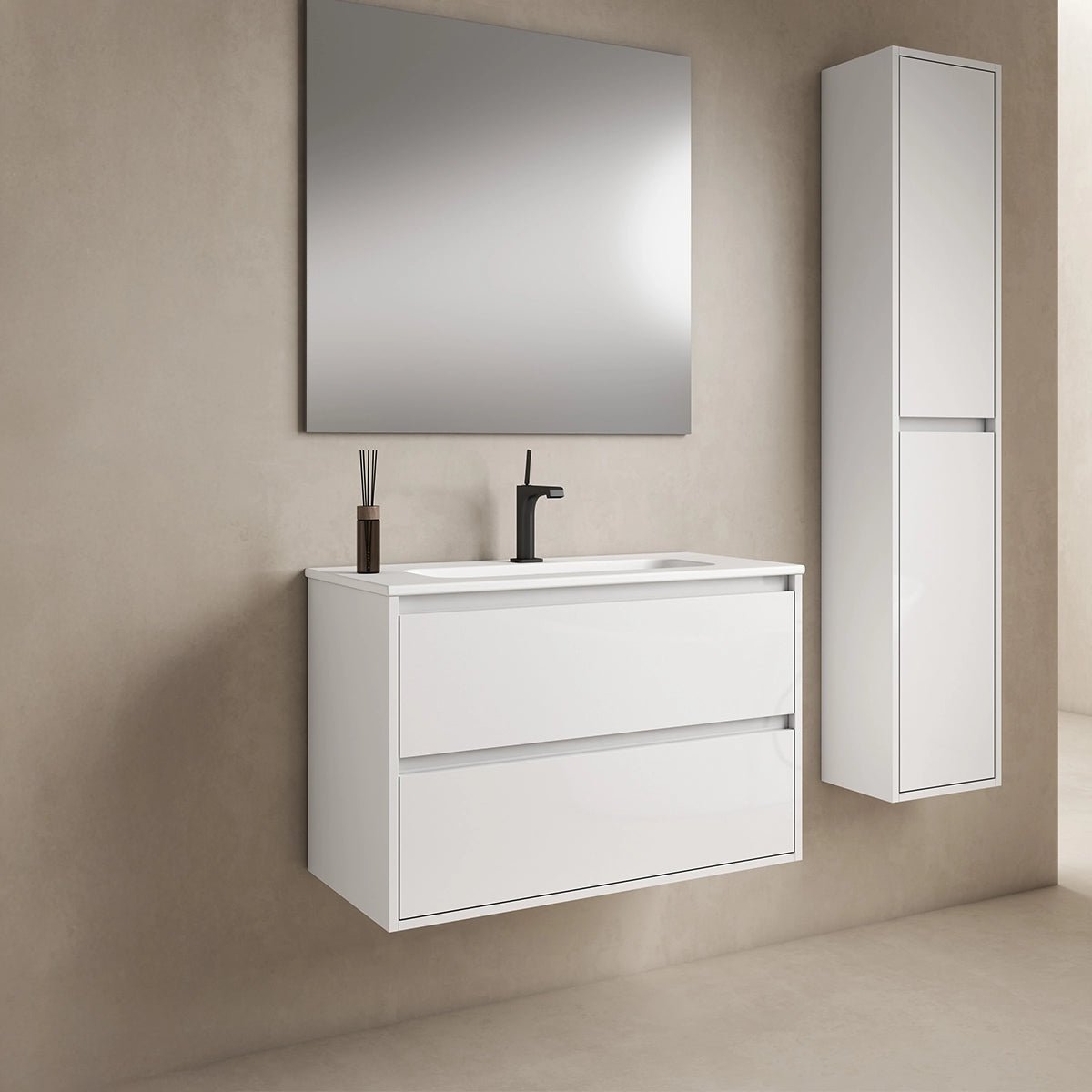 Mueble moderno para baño suspendido Jade - Thebath