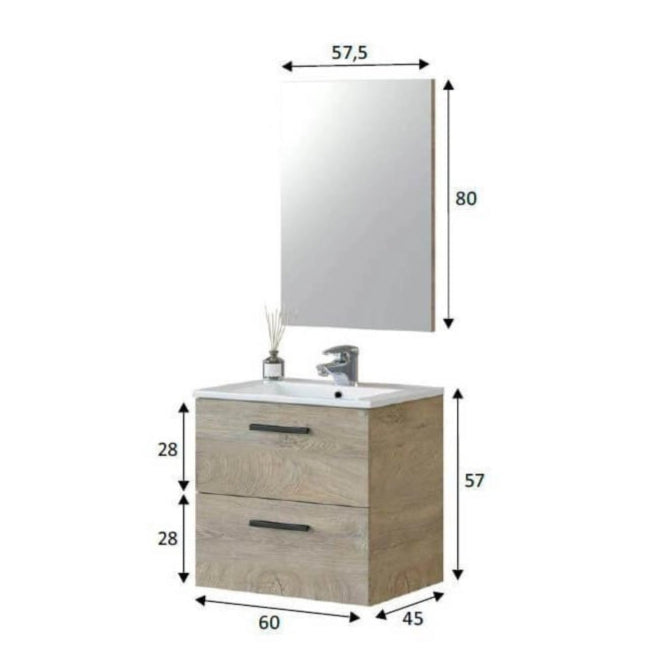 Mueble para baño con lavabo Noa