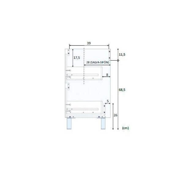 Mueble para baño con lavabo Dakota