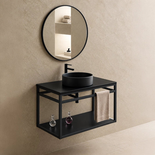 Mueble suspendido con toallero Lucía - The Bath