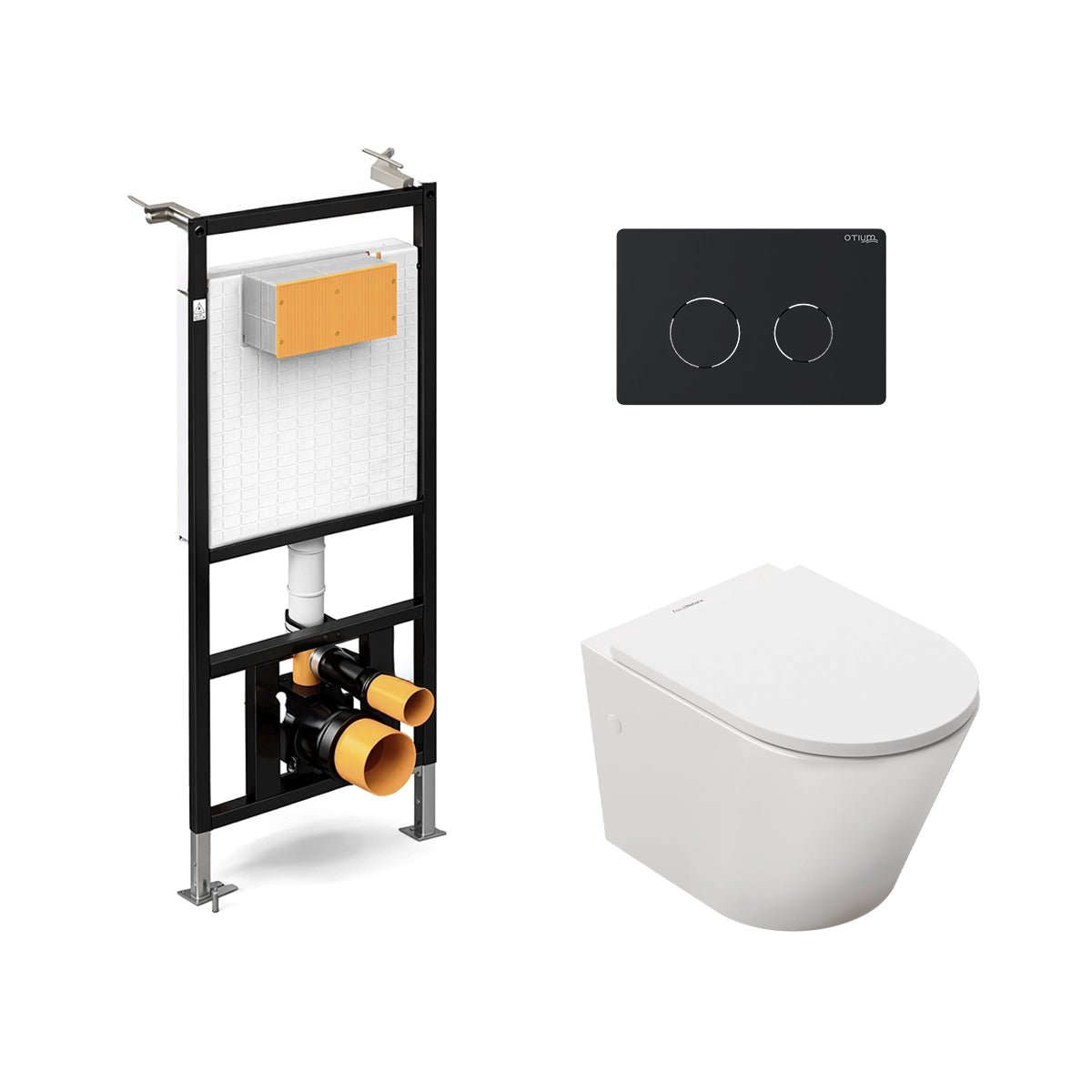 Pack cisterna empotrada + inodoro Venecia suspendido - The Bath