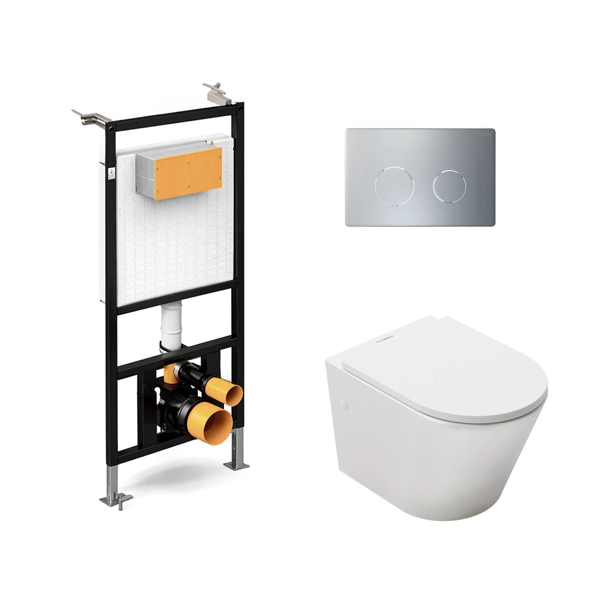 Pack cisterna empotrada + inodoro Venecia suspendido - The Bath