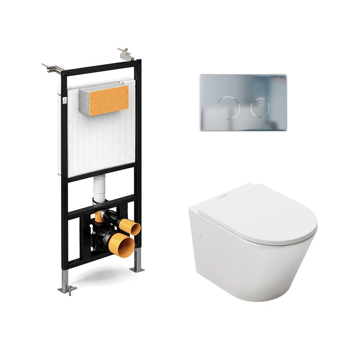 Pack cisterna empotrada + inodoro Venecia suspendido - The Bath