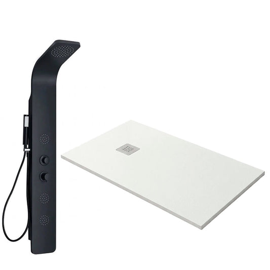 Pack Columna de Hidromasaje + Plato de resina - The Bath