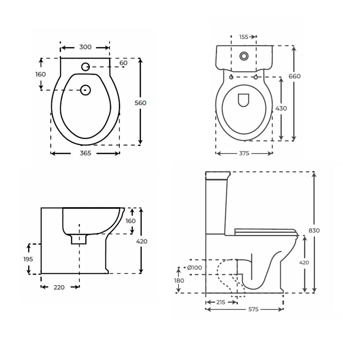 Pack inodoro + bidé antiguo Olimpia - The Bath