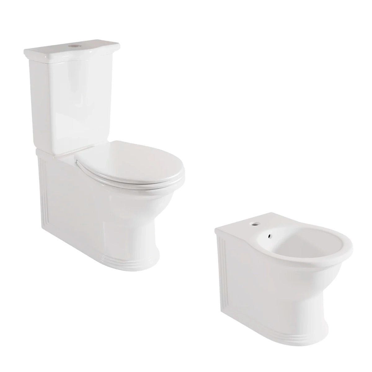 Pack inodoro + bidé antiguo Olimpia - The Bath