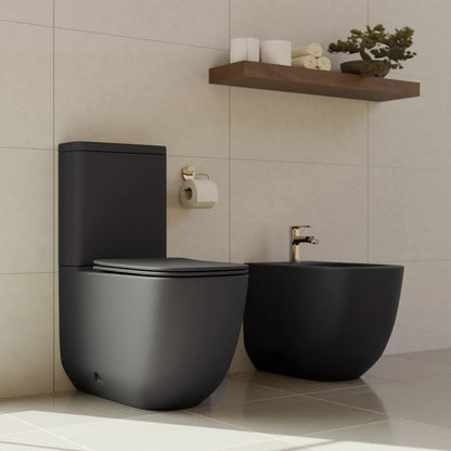Pack inodoro + bidé negro mate Zen - The Bath