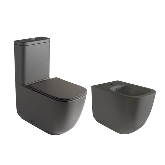 Pack inodoro + bidé negro mate Zen - The Bath