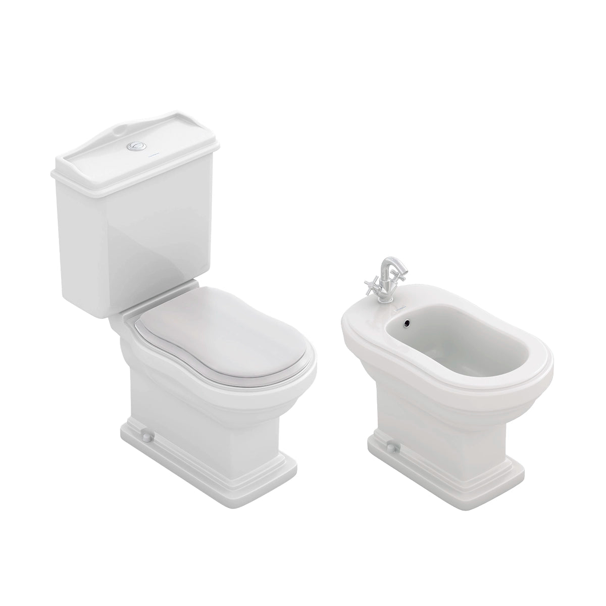 Pack Inodoro + bidé Vintage Atenas - The Bath