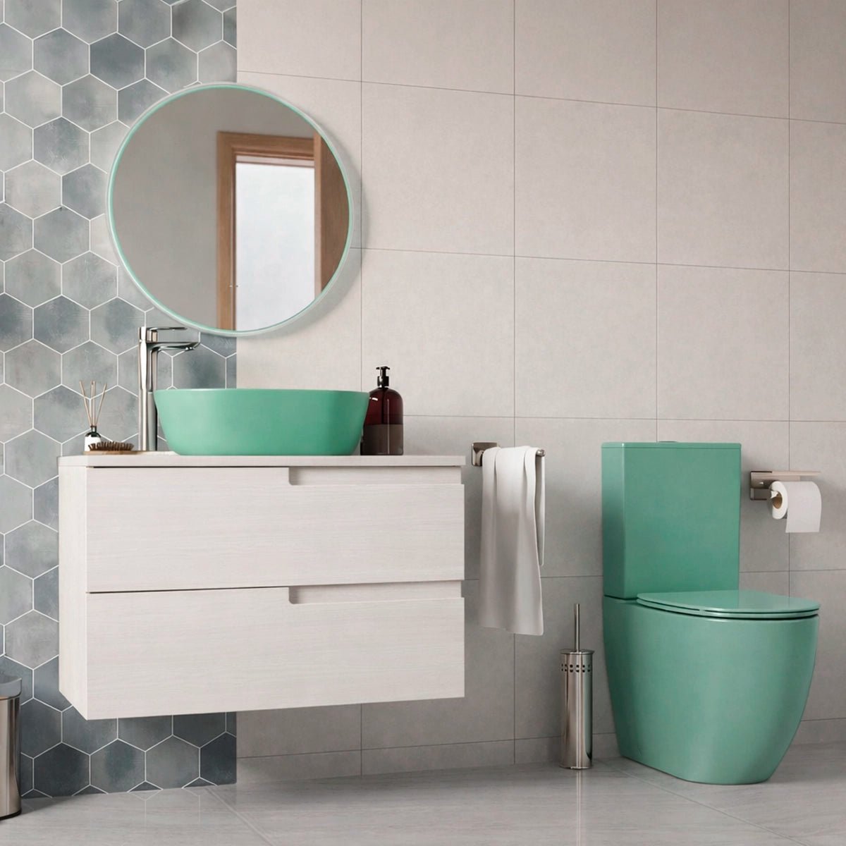 Pack inodoro Gales + lavabo ovalado Yaco - The Bath
