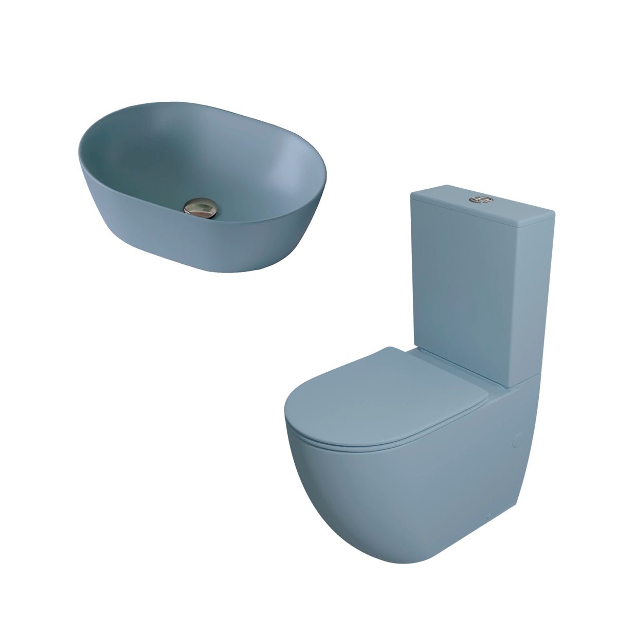 Pack inodoro Gales + lavabo ovalado Yaco - The Bath