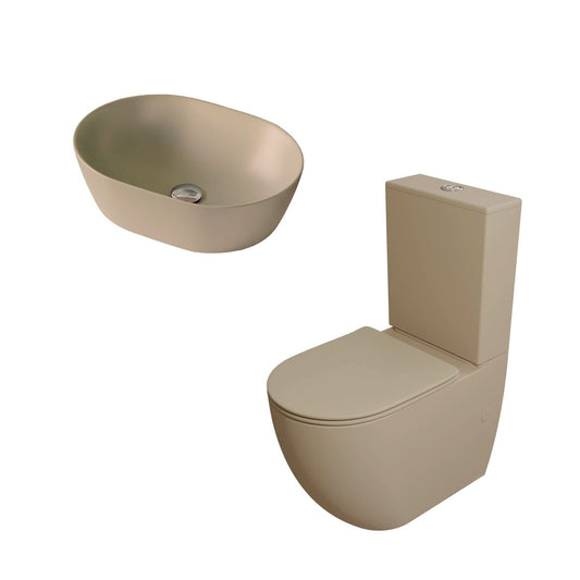 Pack inodoro Gales + lavabo ovalado Yaco - The Bath