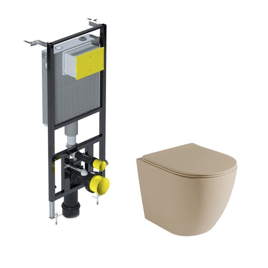 Pack inodoro marrón + cisterna empotrada - Thebath