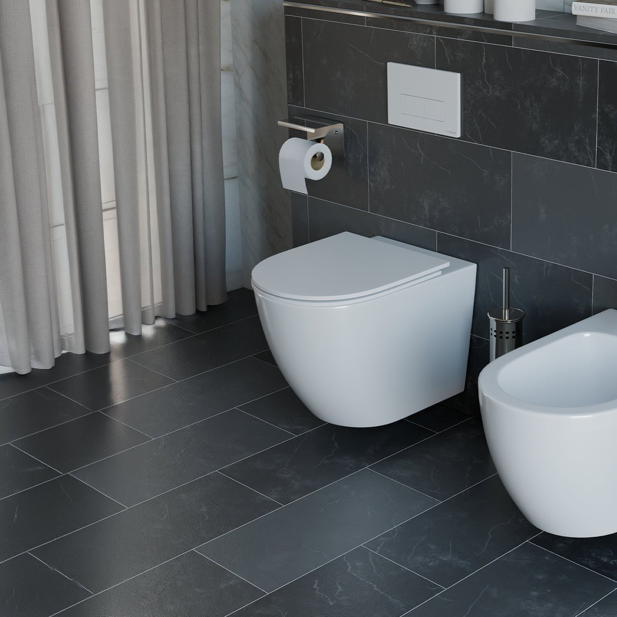 Pack inodoro suspendido Elba blanco brillo + cisterna empotrada - The Bath