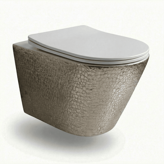 Pack inodoro y bidé suspendido Umbra Blanco - Plata - The Bath