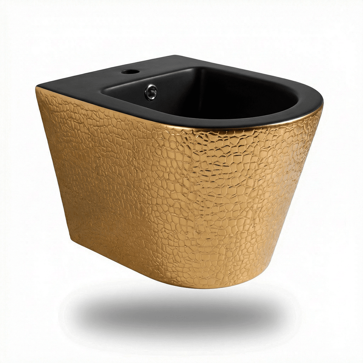 Pack inodoro y bidé suspendido Umbra Negro - Oro - The Bath