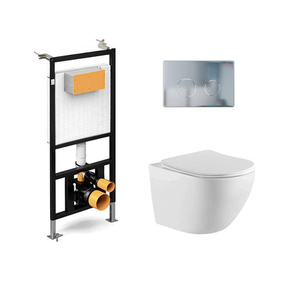 Pack suspendido cisterna empotrada + Inodoro Durante Suspendido - The Bath