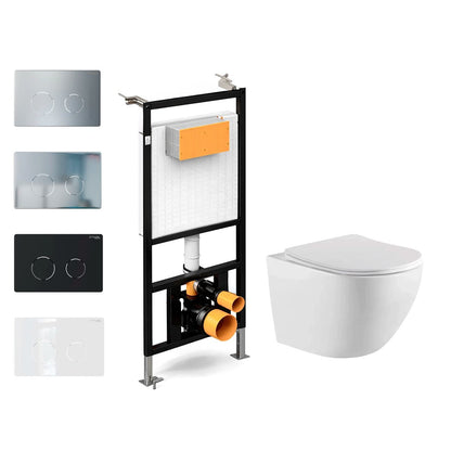 Pack suspendido cisterna empotrada + Inodoro Durante Suspendido - The Bath