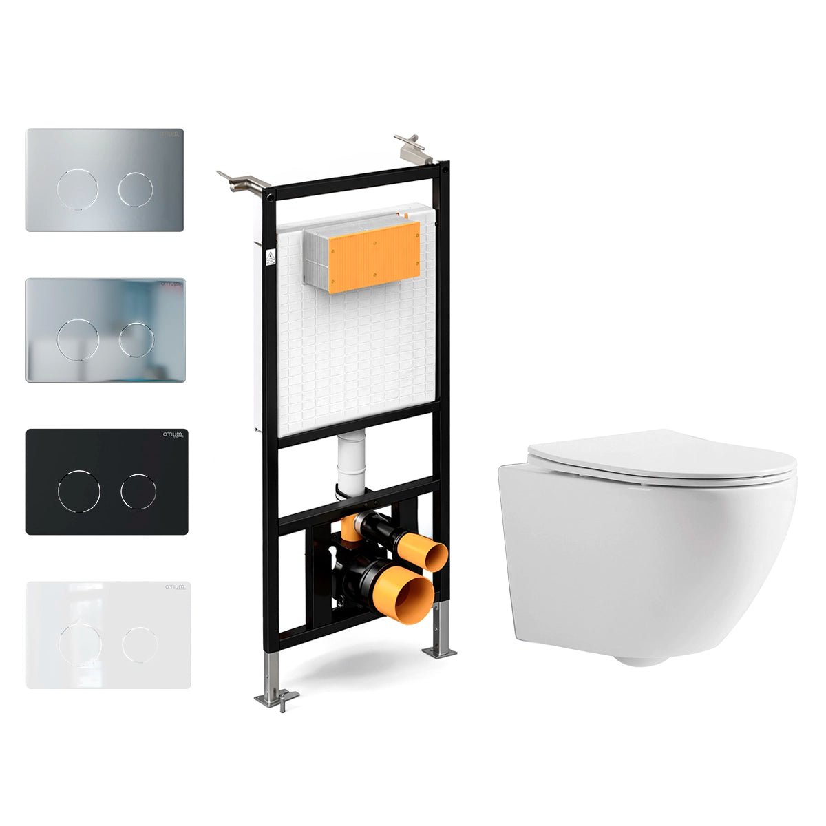 Pack suspendido cisterna empotrada + Wc Suspendido Azores Rimless - The Bath