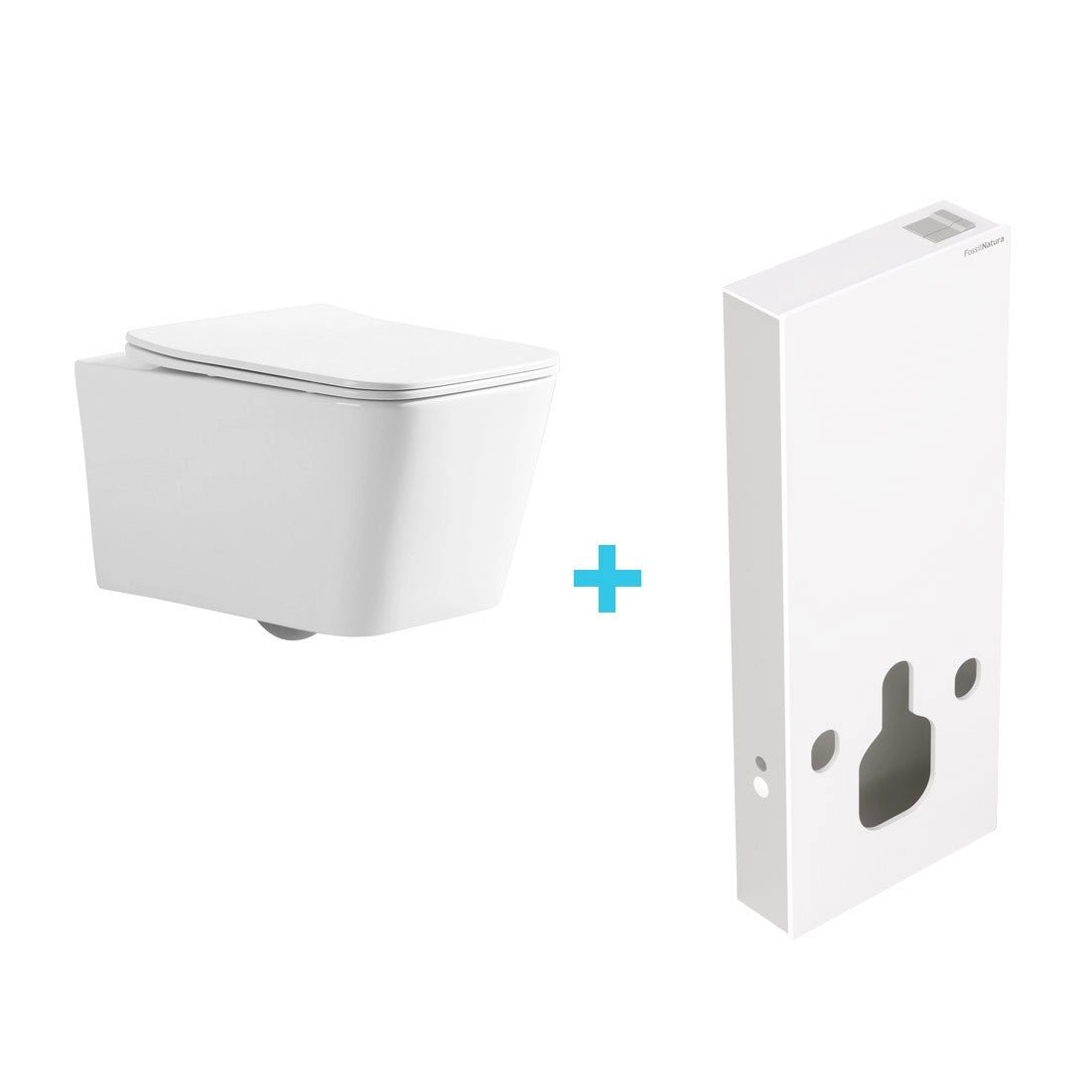 Pack inodoro Florencia brillo + cisterna Empire blanca