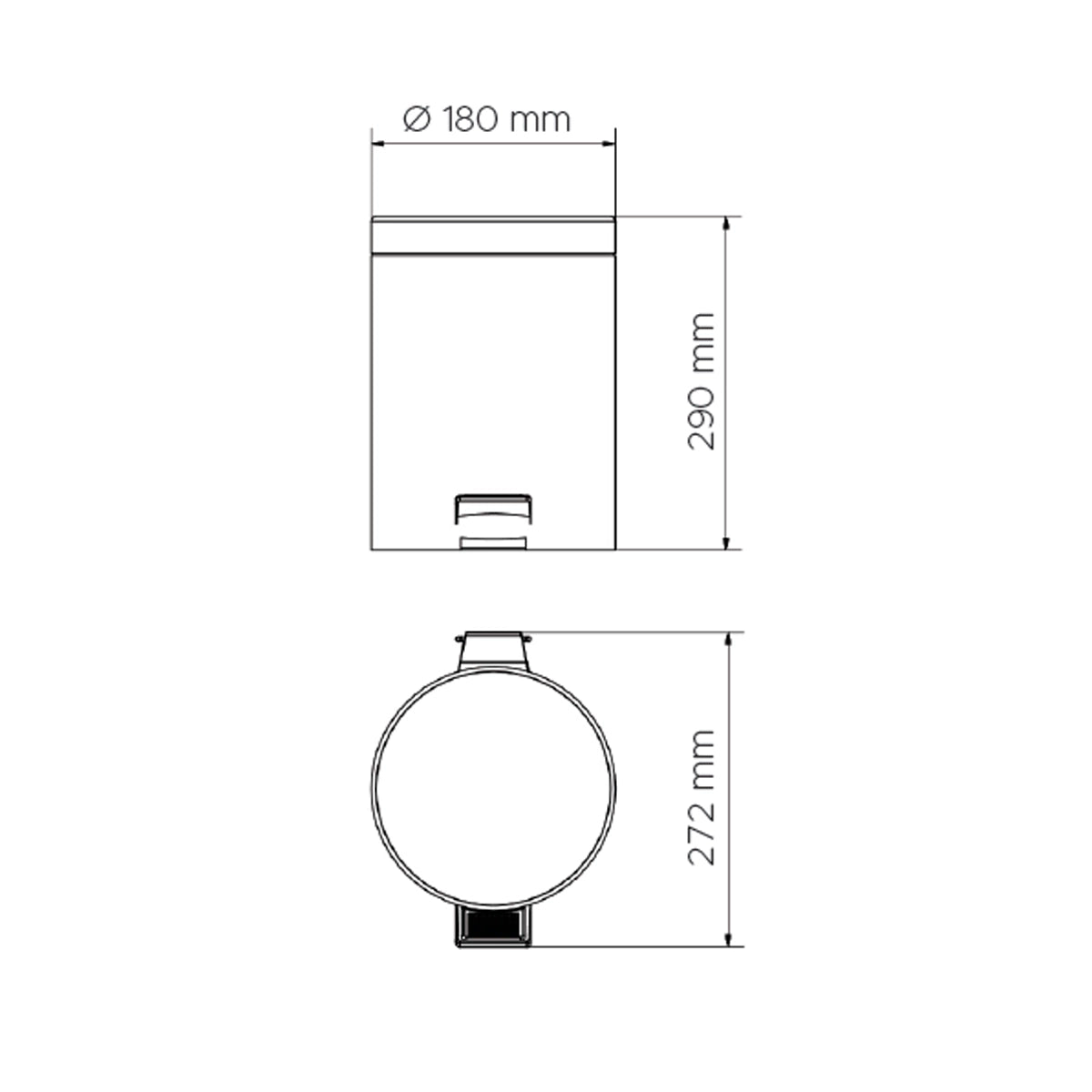 Papelera de baño 5L - Thebath