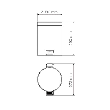 Papelera de baño 5L - Thebath