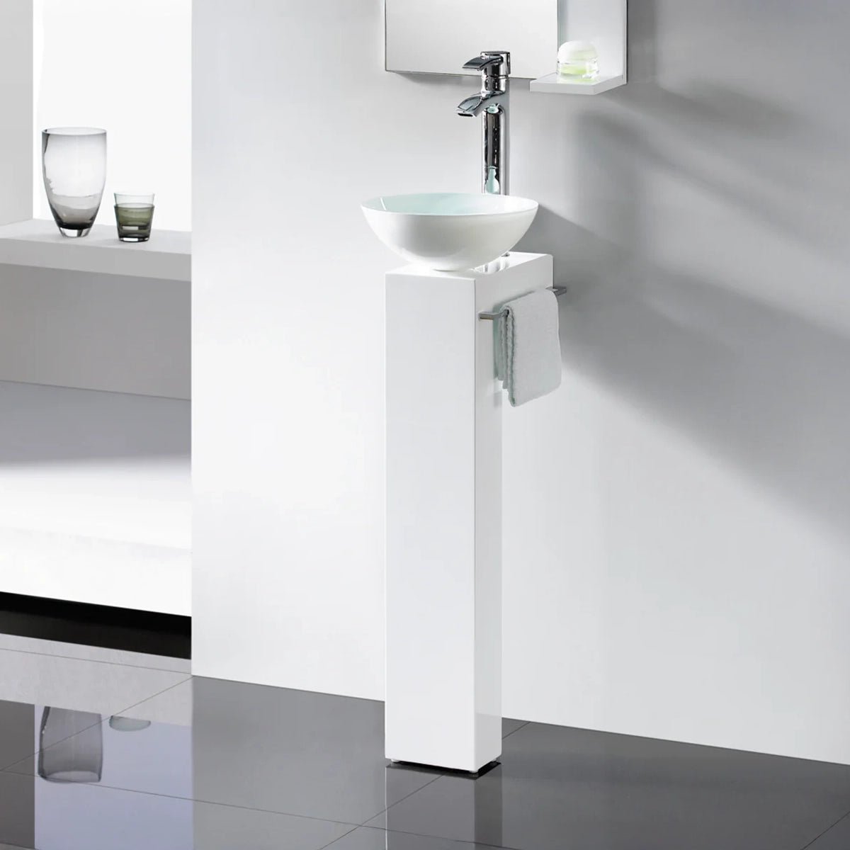 Pedestal madera para lavabo - Thebath