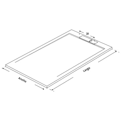 Plato de ducha de resina Basalto - The Bath