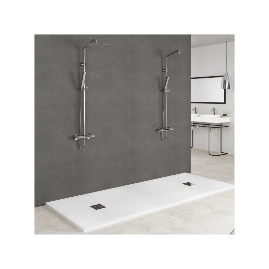 Plato de ducha resina textura soft Bizona