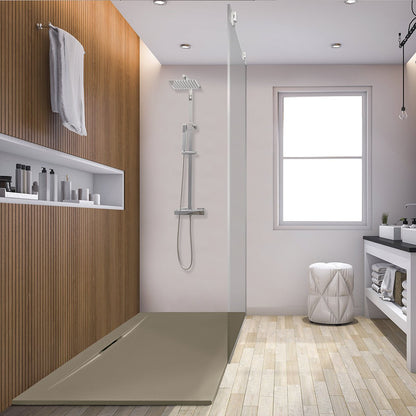 Plato de ducha textura pizarra Horizon - The Bath